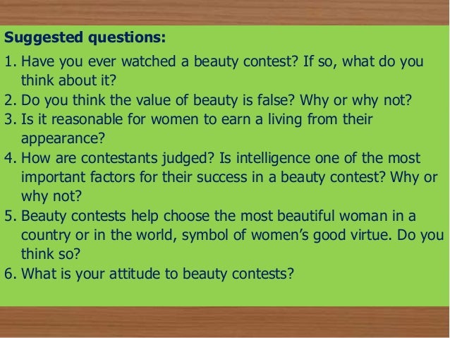 Writing Beauty Contest slideshare