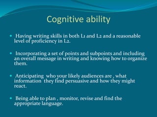 L2 Writing Task teaching writing in L2 | PPTX