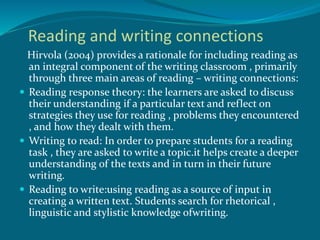 teaching writing in L2 | PPTX