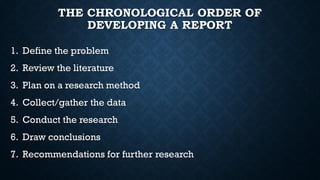 PLANNING STAGES OF WRITING A TECHNICAL REPORT | PDF