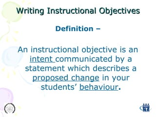 Writing lesson plans [1] | PPT