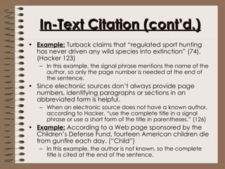 Writing A Bibliography | PPT
