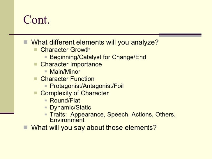 character analysis essay outline