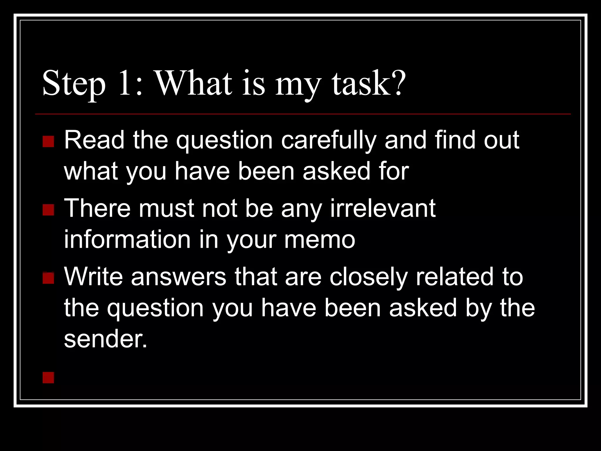Writing a-memo in communication writing & skills | PPT