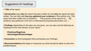 FS English Level 2 – April 22, 2023 (Writing Reports) | PDF
