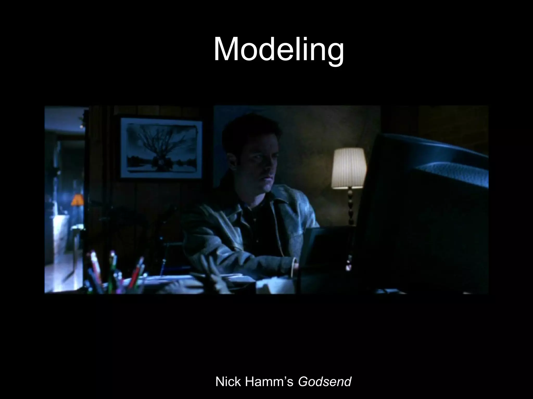 Modeling Nick Hamm’s  Godsend 