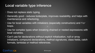 Writing clean code with modern Java | PDF