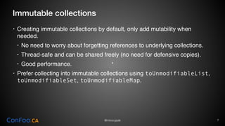 Writing clean code with modern Java | PDF