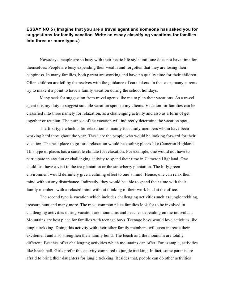 essay about traveling with family