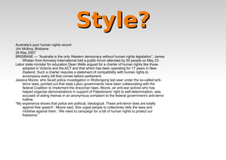 Writing for Green Left Weekly