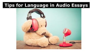 Ears Writing ENGL 208 - Writing for the Ear | PPTX