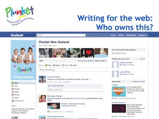 Writing for the web: Who owns this? 