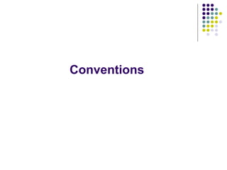 Conventions 