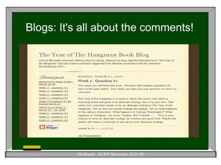 Blogs: It's all about the comments! 