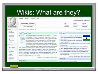 Wikis: What are they? 