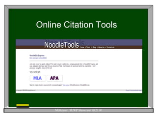Online Citation Tools 