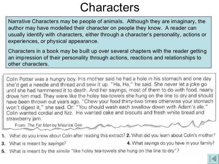 character description essays