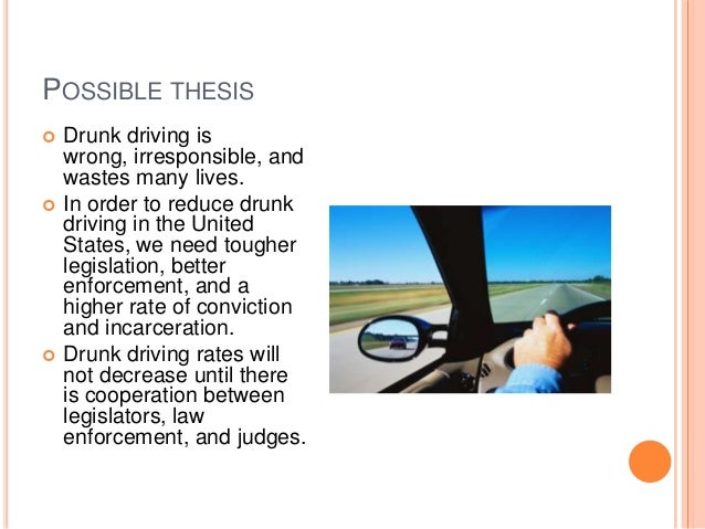 drinking and driving essay