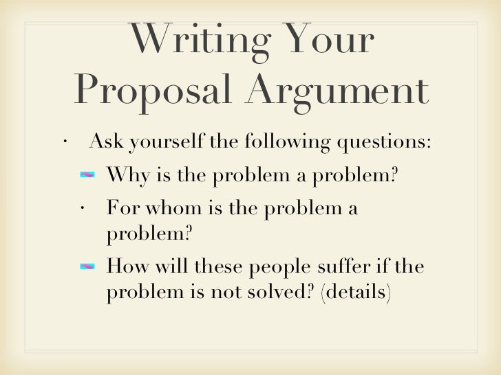 proposal argument essay topics