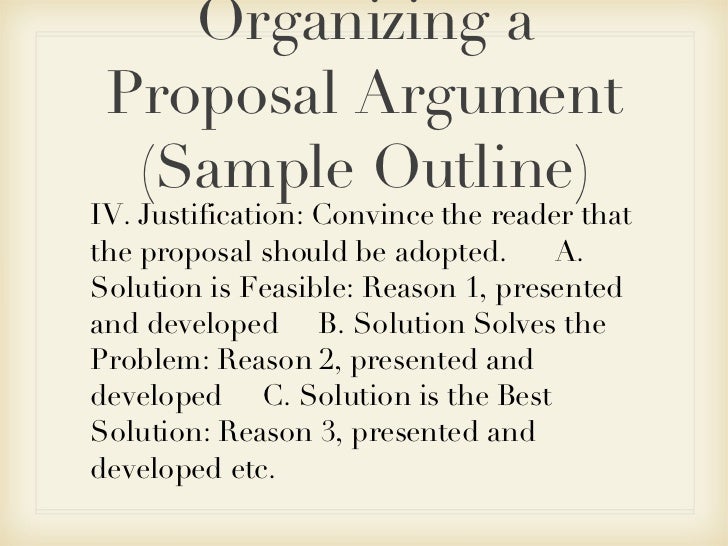proposal argument outline