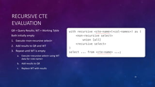 Writing Recursive Queries | PPT