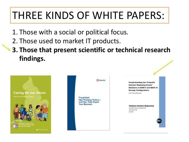 white paper versus research paper
