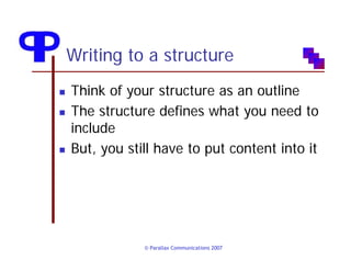 Writing Reusable Content