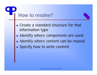 Writing Reusable Content to Support Content Models