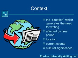Writing Context Writing Skills | PPT