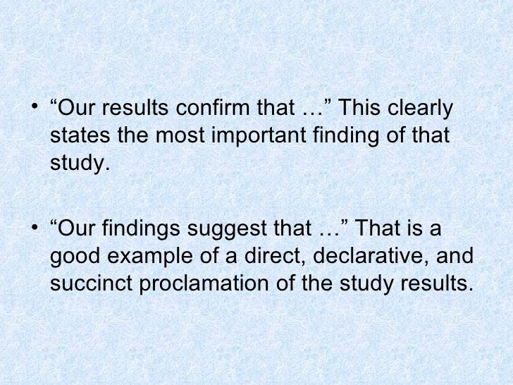 Dissertation results and analysis