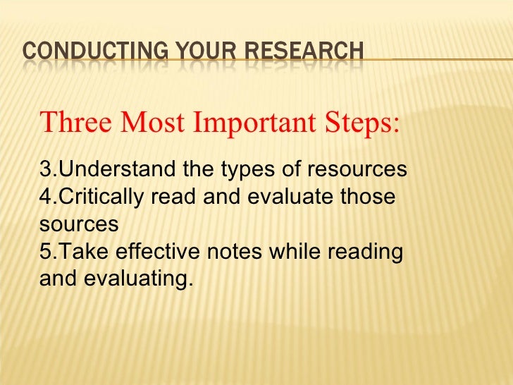 Writing The Research Paper