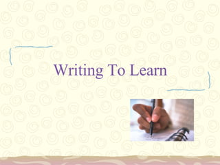Writing To Learn 