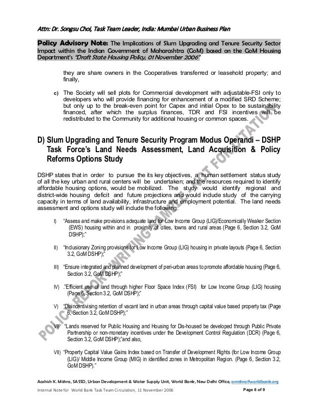 NOT FOR CITATION Policy work report writing sample of