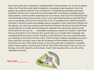 Suggested Writing Topics for Student Compositions• Examples: AutobiographyWrite about a person who had a big influence on your life. • Classification: ObservationDescribe a person or object so that your reader can visualize.• ComparisonCompare one term by using a metaphor, a reference to literature, and then compare your term to a similar term. (Love v. infatuation?)• Process Analysis: How to do somethingExplain in proper sequence how to make or fix something.• Cause and EffectIdentify a subject. Then list three major effects of that idea.• DefinitionChoose one term and define it by using a dictionary, a literary source, and a human expert who knows the modern definition of your term.32