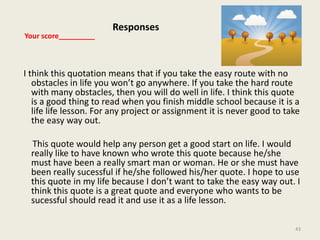     lack of clear organization