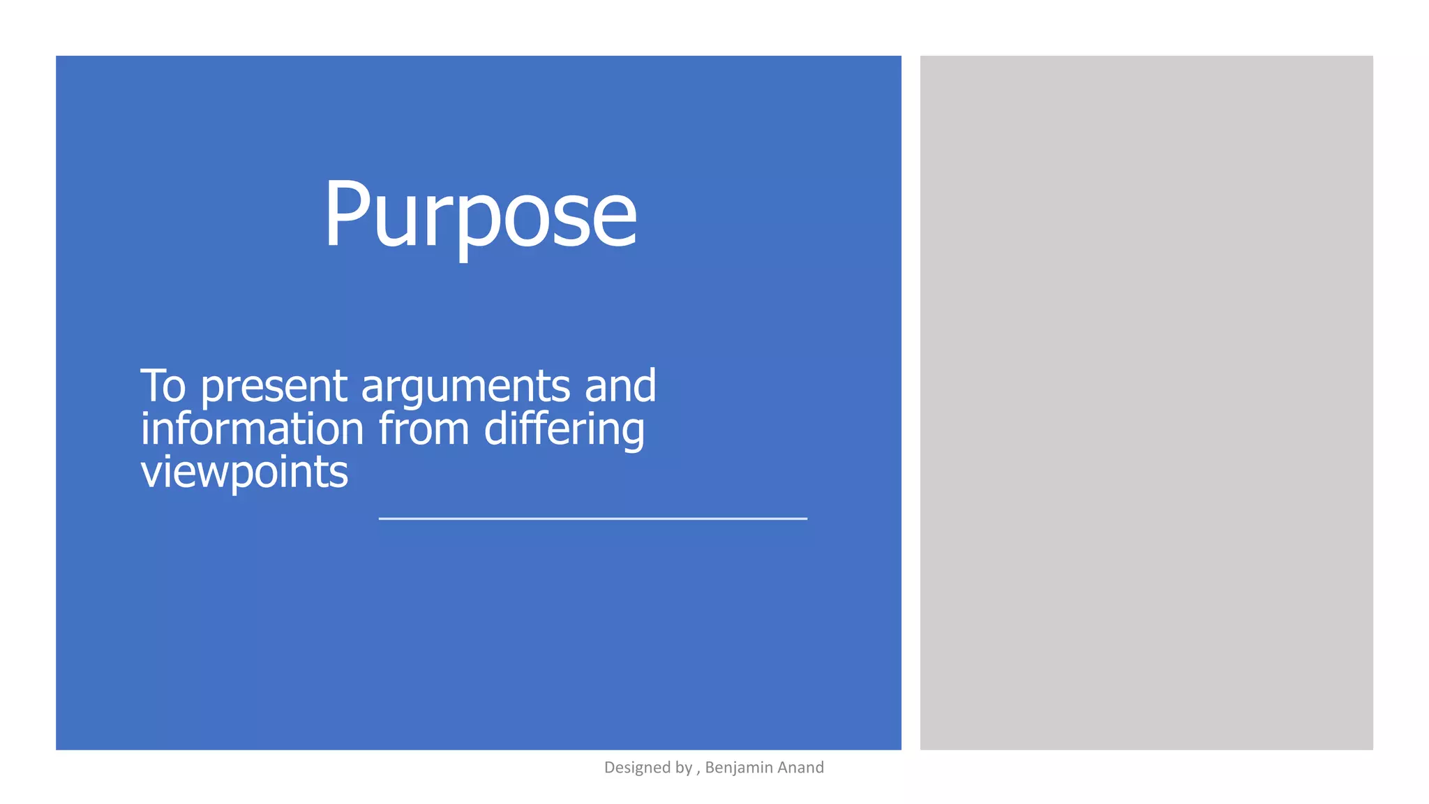 Ks2-Writing a balanced argument | PPT