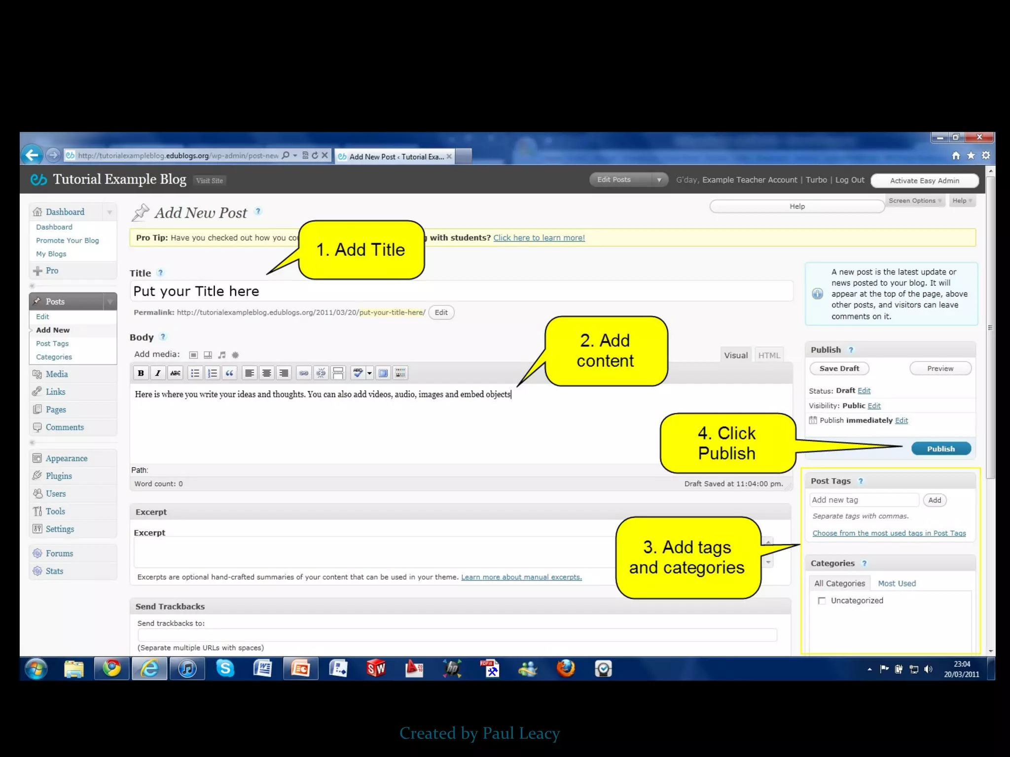 Created by Paul Leacy 