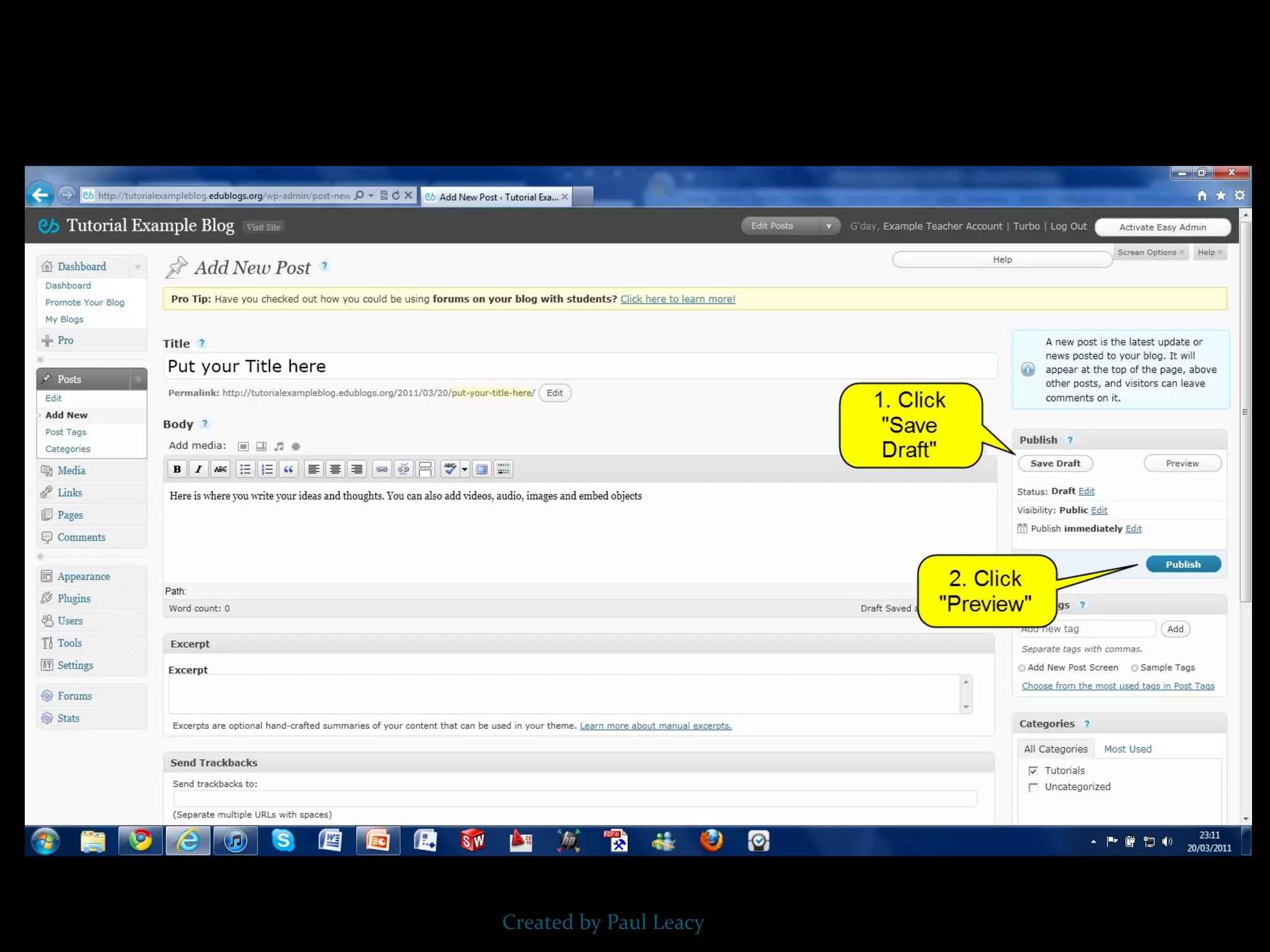 Created by Paul Leacy 