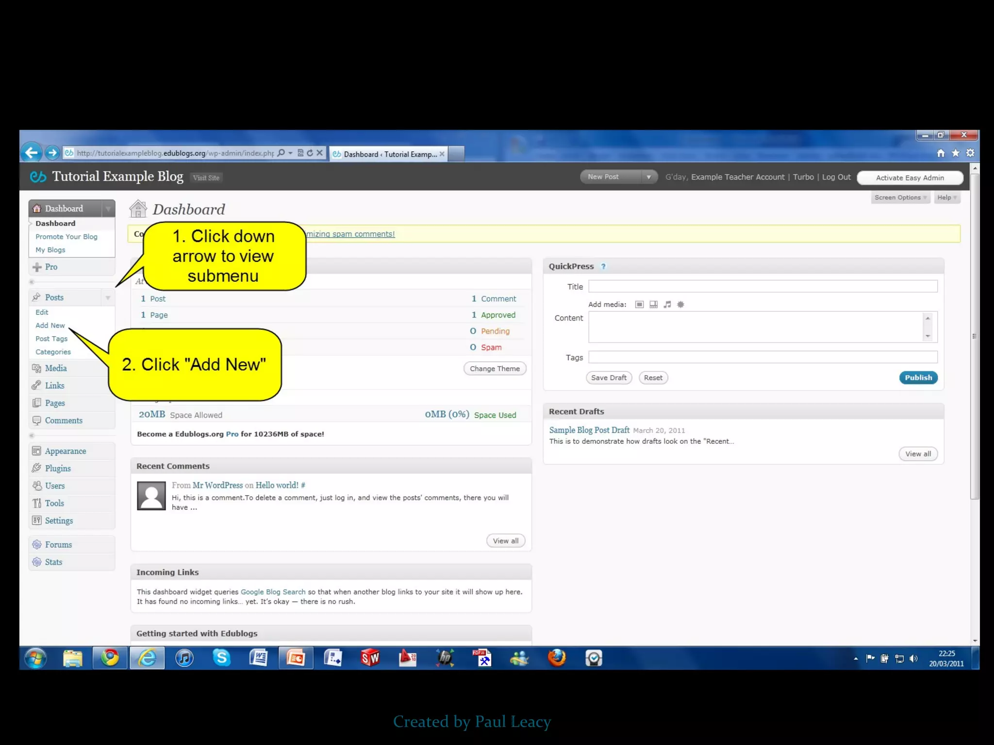 Created by Paul Leacy 