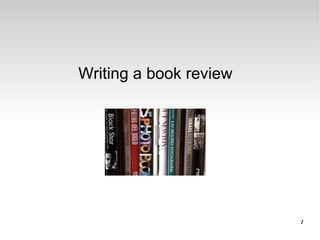 Writing a book review 