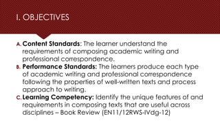 Writing a Book Review - Reading and Writing Skills | PPTX