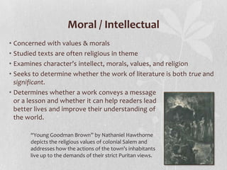 Writing about literature | PPTX