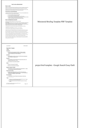 Writing A Briefing Paper | PDF