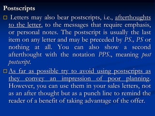 Writing a Business Letter in different models .ppt