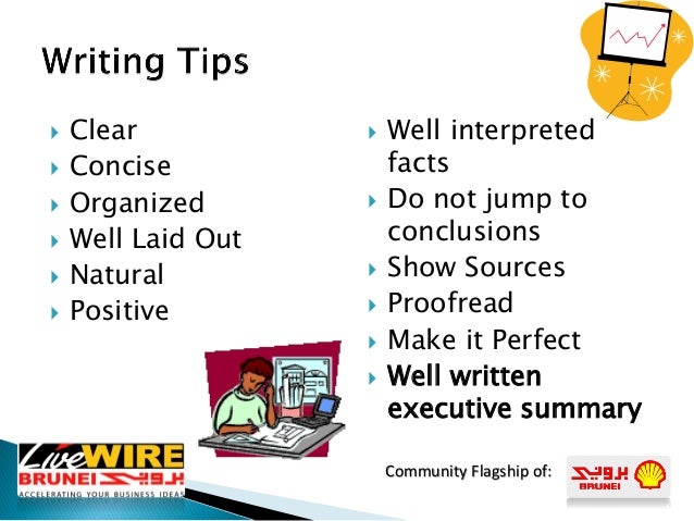 How to write a one-page business plan image