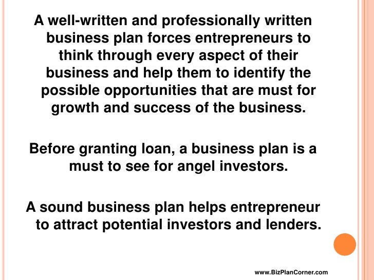 Business plan for angel funding