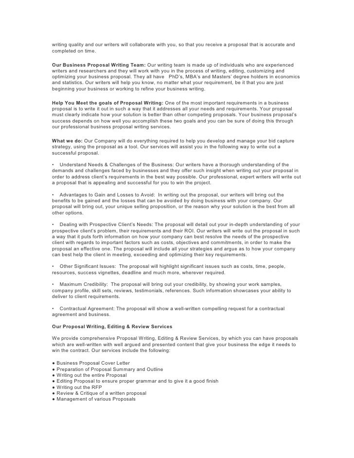 Challenges of writing proposal