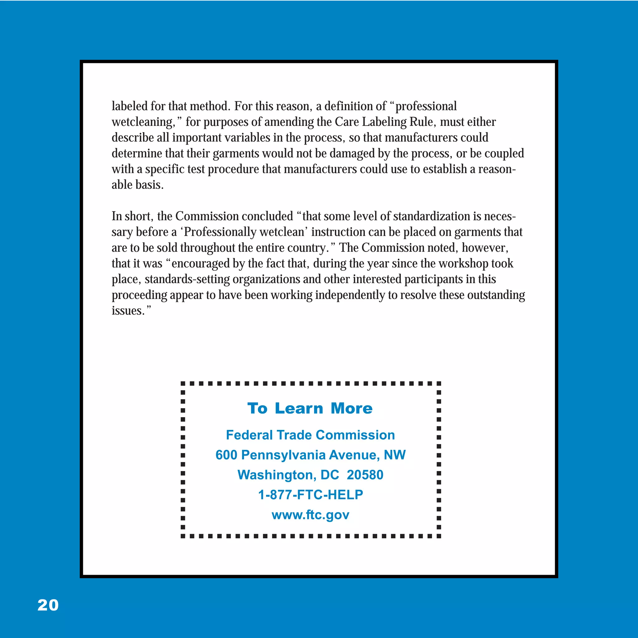 Writing A Care Label