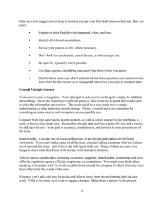 Writing a case study | PDF