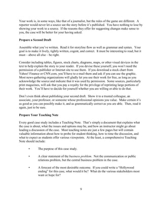 Writing a case study | PDF